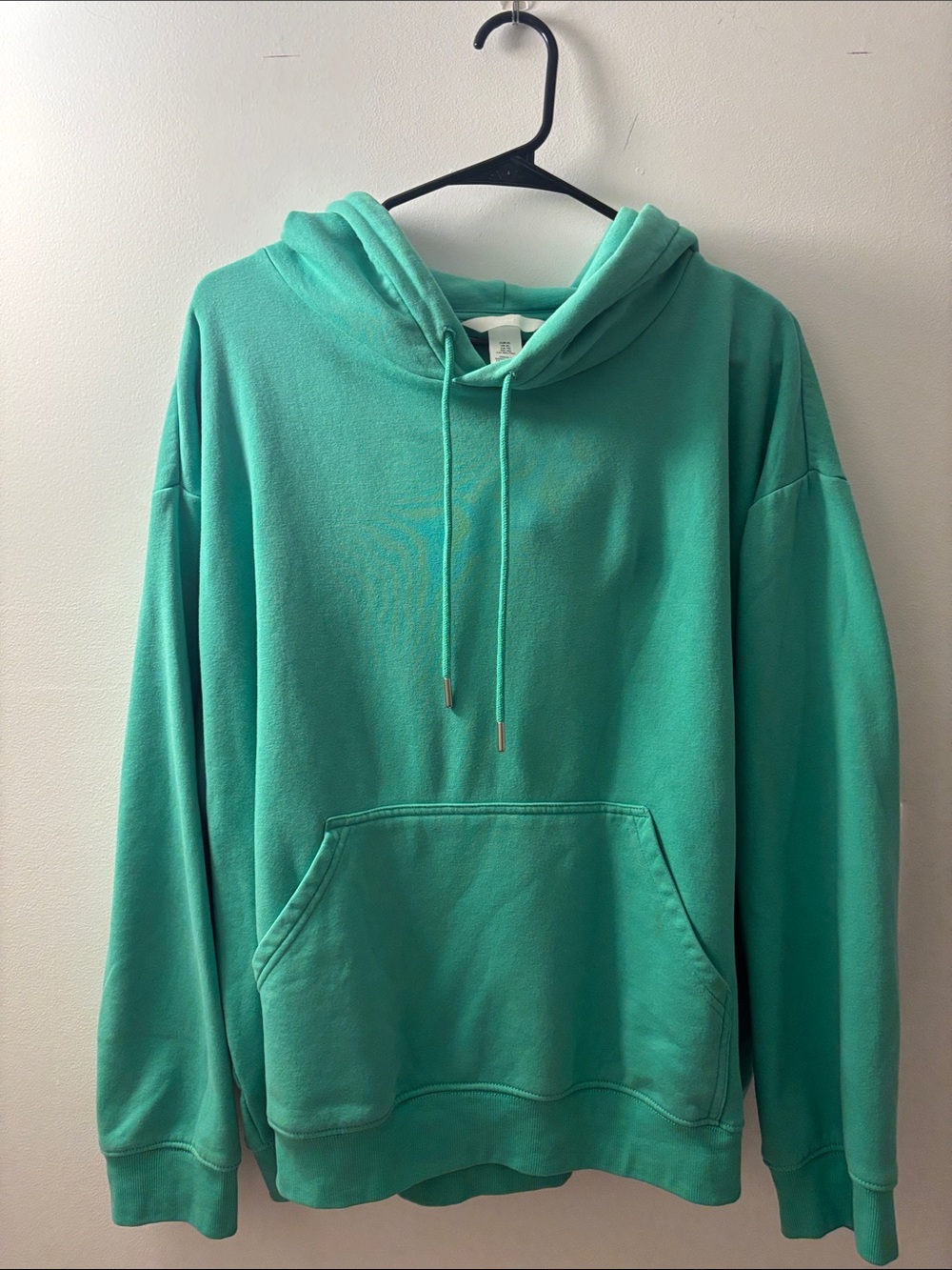 H&M Women's Mint Green Hoodie - Pullover Sweatshirt
